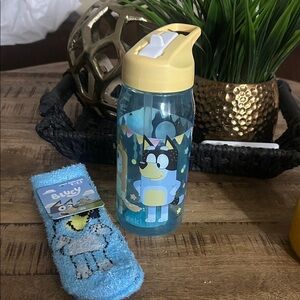 Bluey Water Bottle and Socks Set